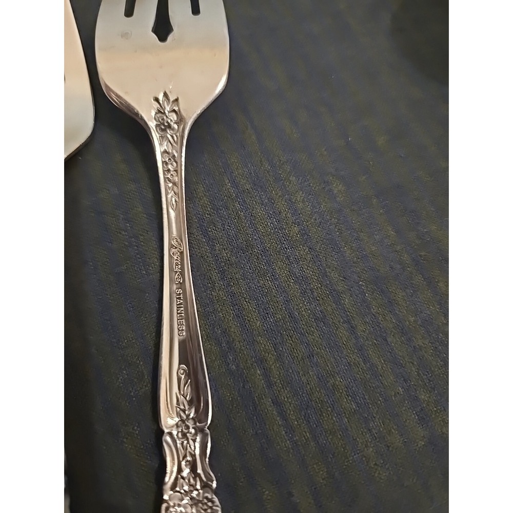 Set of 5 Kings Berry Gardendale Stainless - Rogers - Salad Fork - 7" - Picture 2 of 3